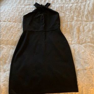 Halter neck LBD with zippered back